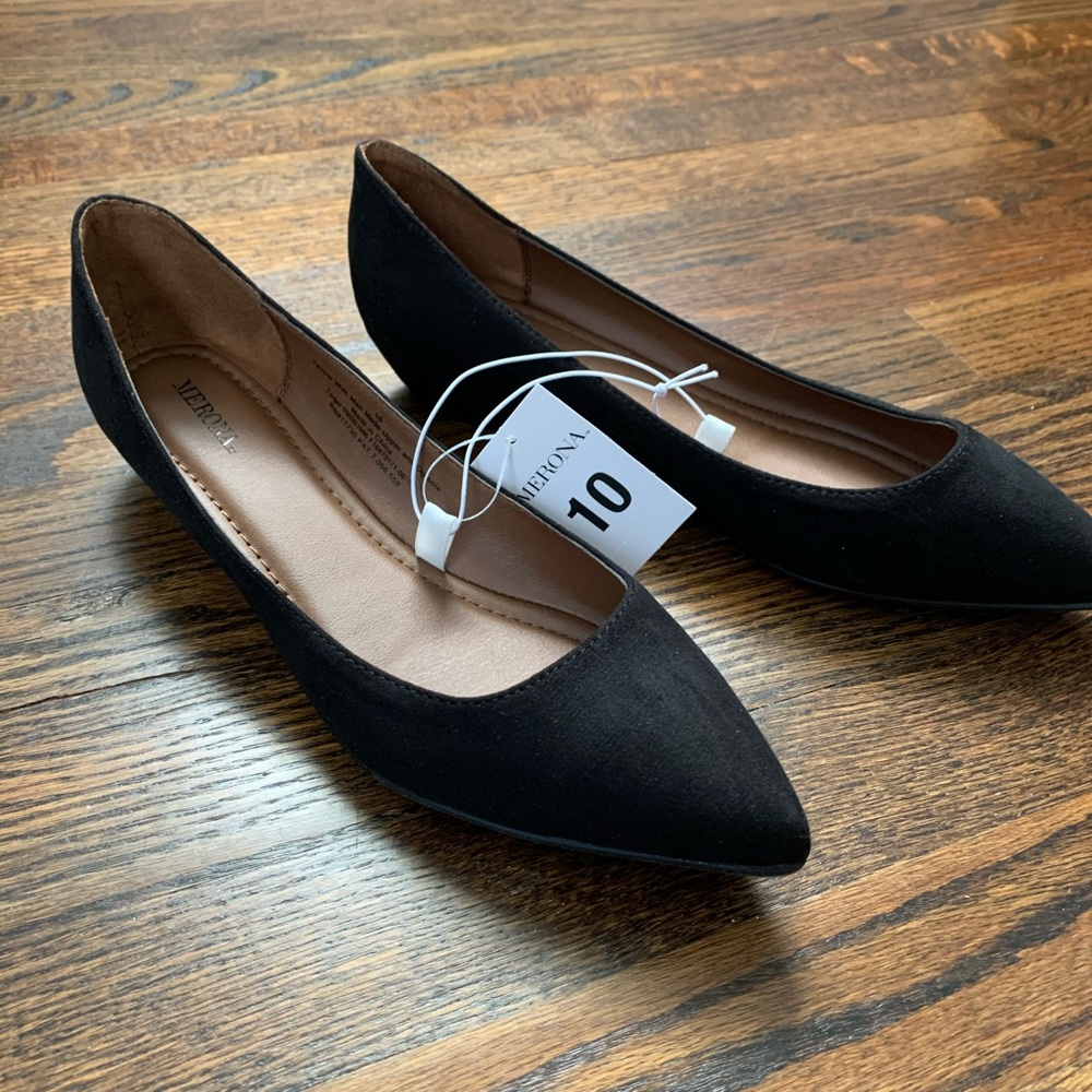 Merona - drew black flats